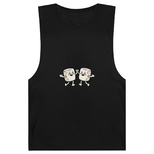Happy Marshmallow S'mores Friends Barnard Tanks