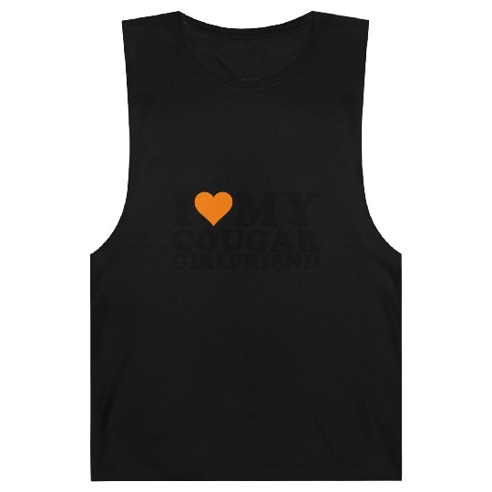 I Love Cougars Cougar Humor Valentine's Day 1WH2 Barnard Tanks