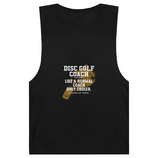 Disc Golf Coach Like a Normal Coach Golfer Funny Barnard Tanks