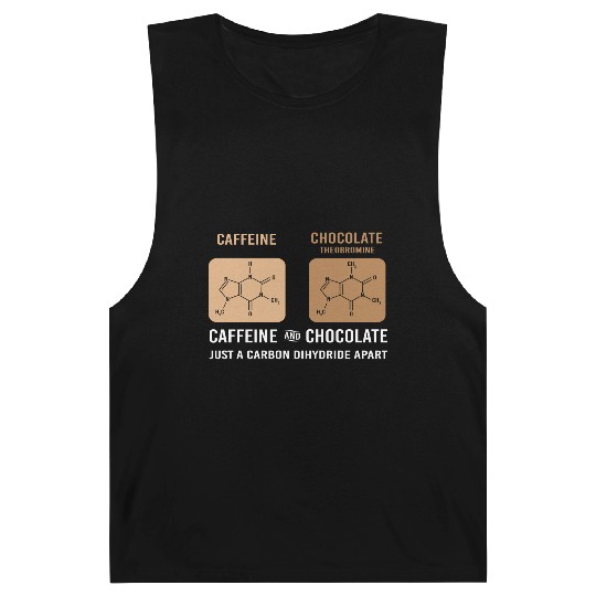 Caffeine Chocolate Funny Organic Chemistry Barnard Tanks