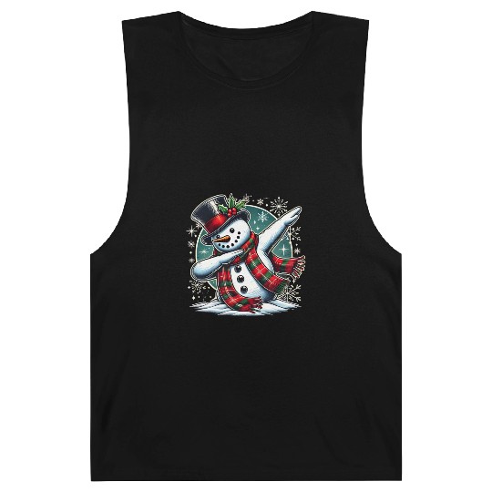 Festive Dabbing Snowman for Holiday Fun Barnard Tanks