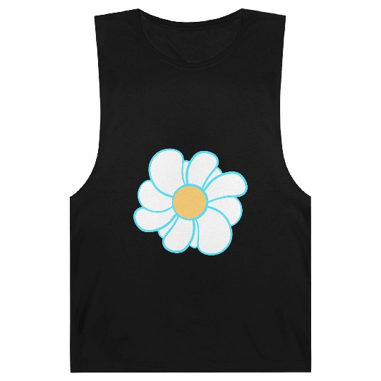 Beautiful White Daisies Flowers Spring Summer Fun Barnard Tanks