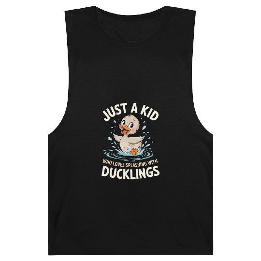 Just a Kid Who Loves Splashing with Ducklings Barnard Tanks