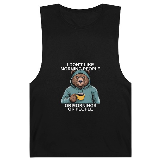Funny Bear Grizzly Barnard Tanks