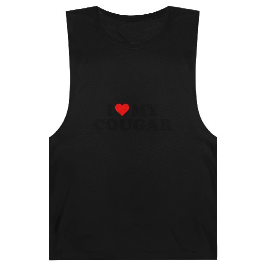 I Love Cougars Cougar Humor Valentine's Day 4WH1 Barnard Tanks