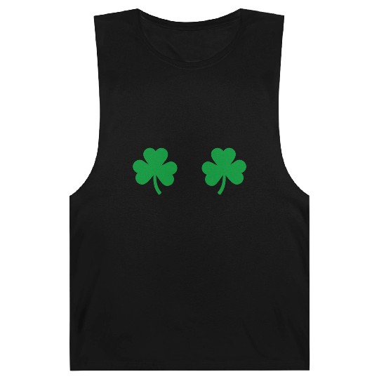 Shamrock Boobs Irish Boobies St Patricks Day Barnard Tanks
