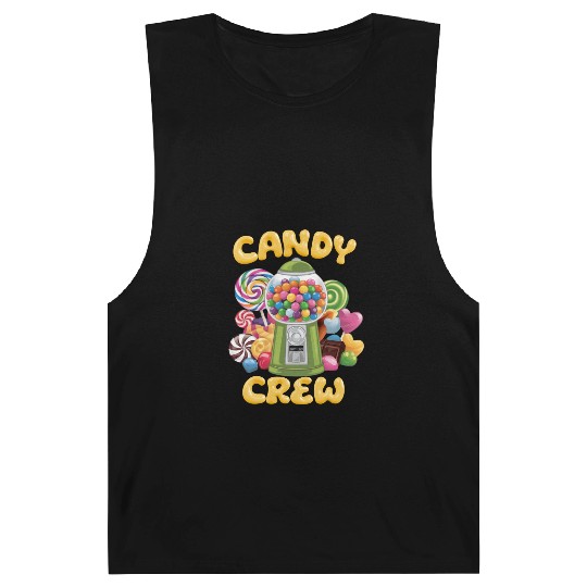 Candy Security Crew Lollipop Gummy Sweet Birthday Barnard Tanks