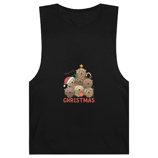 Otter Christmas Tree Merry Christmas Barnard Tanks