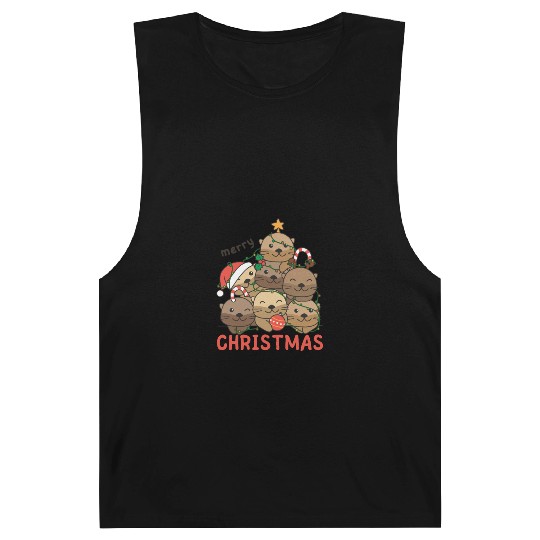 Otter Christmas Tree Merry Christmas Barnard Tanks