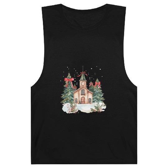 Oh Come Let Us Adore Him Funny Chrismas Jesus Barnard Tanks