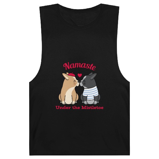 Namaste Under the Mistletoe Christmas Yoga Barnard Tanks