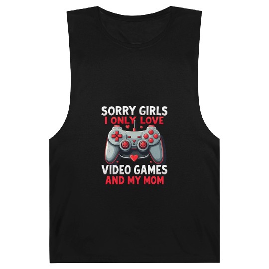 Valentines Day Boys kids Mom Son Video Games Gamer Barnard Tanks
