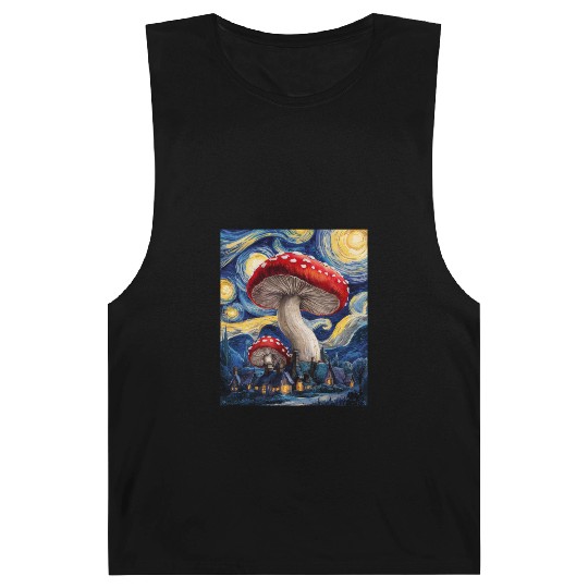 Starry Night Mushroom Surreal Dreamscape nature Barnard Tanks