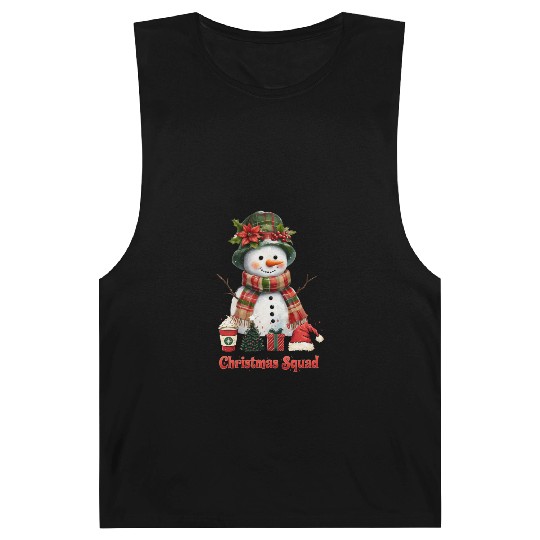 Snowman Christmas Family Gathering Barnard Tanks