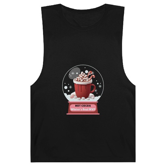 Hot Cocoa, Winter's Real MVP – Cozy Snow Globe Barnard Tanks