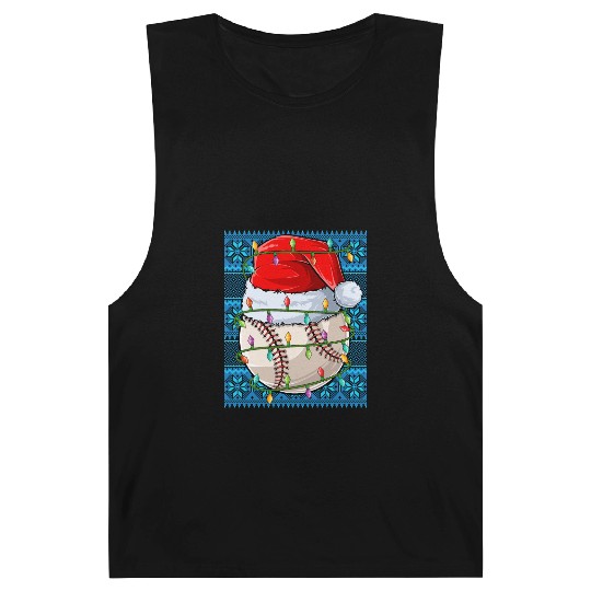 Baseball Christmas Lights Barnard Tanks