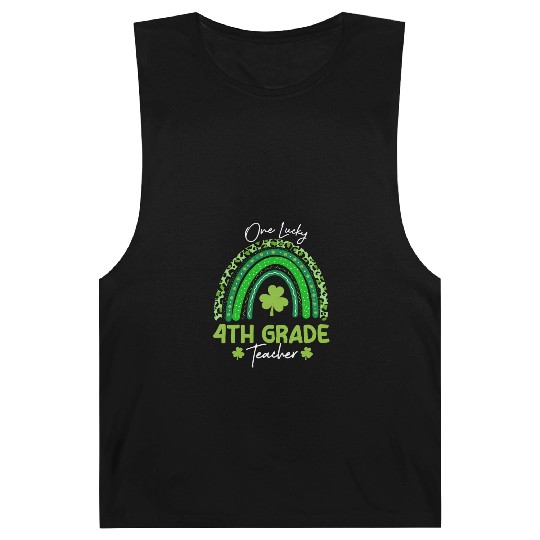 One Lucky 4th Grade Teacher St Patrick's day Barnard Tanks