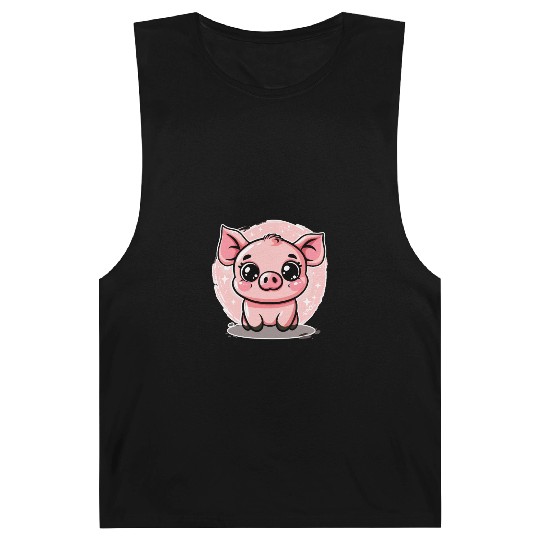 Cute Little Piggy Piglet Barnard Tanks