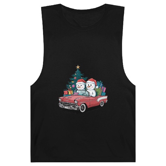 Merry Christmas , Christmas tree retro Barnard Tanks