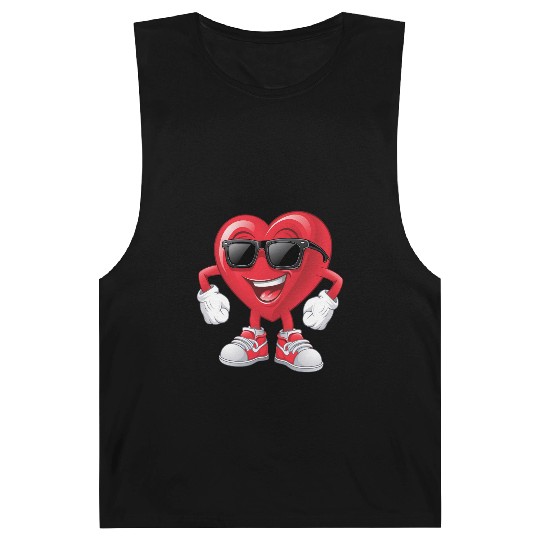 Flossing Heart Barnard Tanks Boys Floss Dance Valentines
