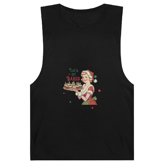 Santa Christmas, Christmas Retro Barnard Tanks