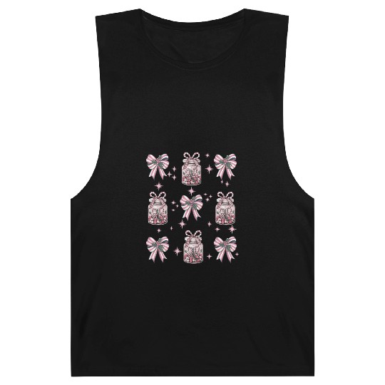 Christmas Coquette Bow, Merry Christmas Barnard Tanks