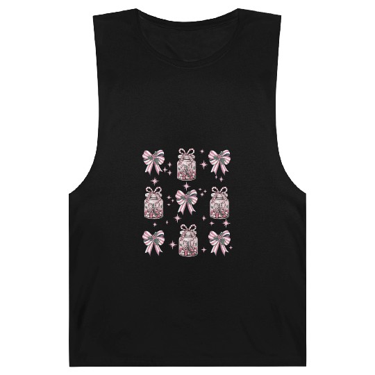 Christmas Coquette Bow, Merry Christmas Barnard Tanks