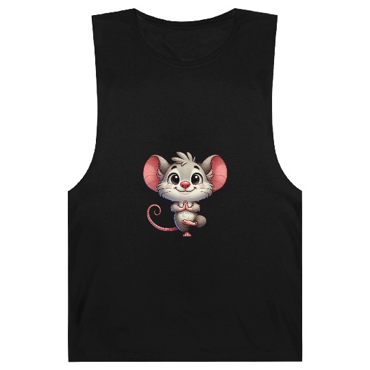 Mouse Yoga Meditation Zen Relaxation Workout Barnard Tanks