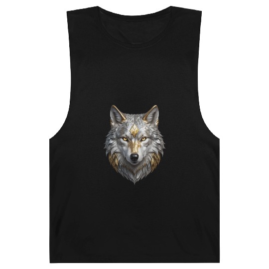 Majestic Silver/Gold Wolf Barnard Tanks
