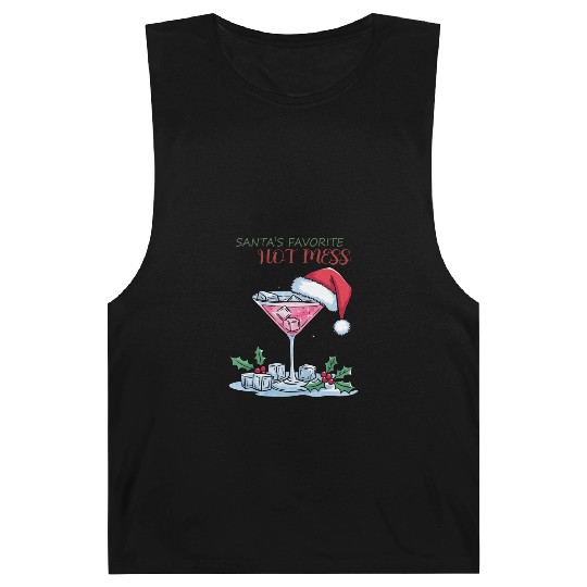 Santa Favorite Hot Mess, Merry Christmas Barnard Tanks