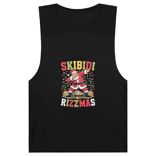 Rizz Christmas Santa Gen Alpha Skibidi Rizzmas Barnard Tanks