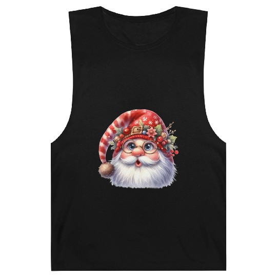 Santa Claus Christmas, Merry Christmas Barnard Tanks