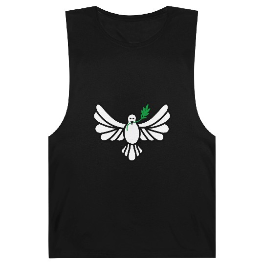 White dove green branch Barnard Tanks