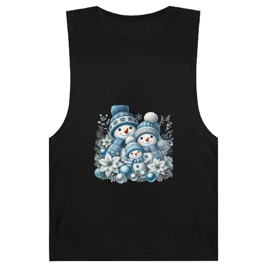 Snowman Christmas, Merry Christmas Barnard Tanks