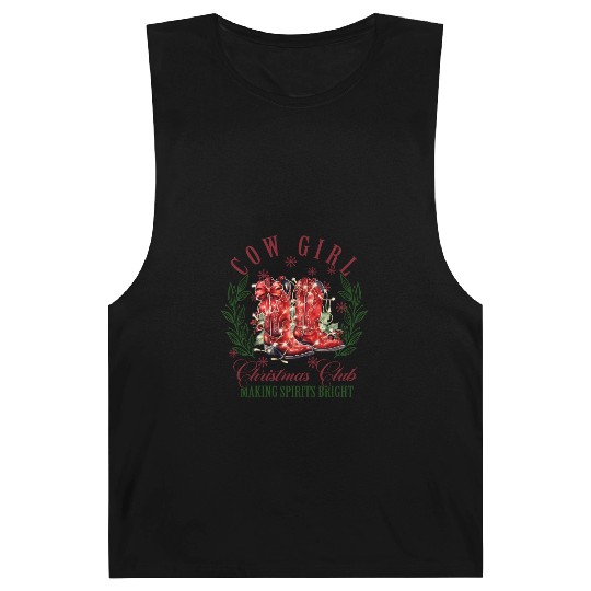 COW GIRL, Merry Christmas Barnard Tanks