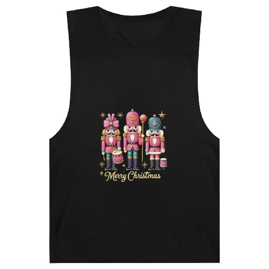 Glitter Nutcracker Friends, Merry Christmas Barnard Tanks
