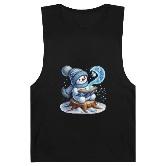 Snowman Christmas, Funny Snowman Barnard Tanks