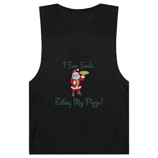 Funny Christmas Pizza Design Barnard Tanks