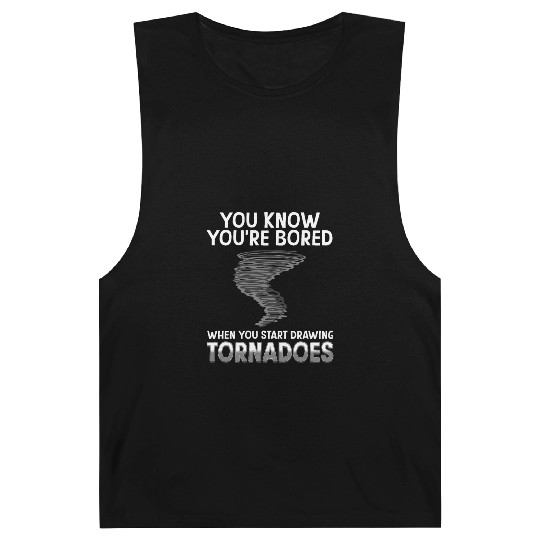 Funny science humor nerd geek tornado Barnard Tanks