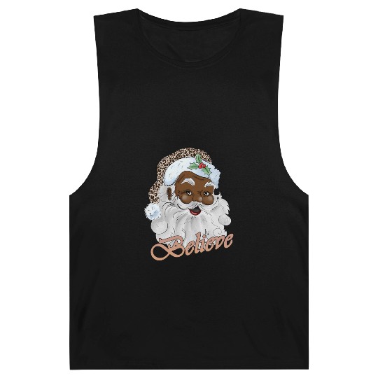 Black Santa, Merry Christmas Barnard Tanks