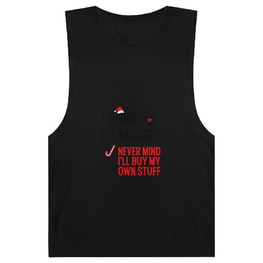 Nice Naughty Funny Holiday Barnard Tanks