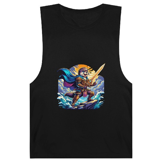 Epic Warrior Otter with Sword in Hand Barnard Tanks