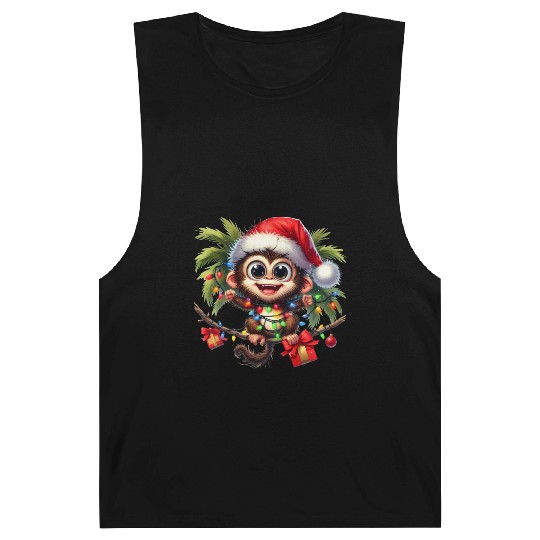 Christmas Merry Christmas For Gift Monkey Barnard Tanks