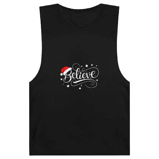 Believe in Santa Claus, Funny Christmas Merry Xmas Barnard Tanks