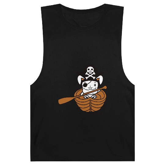 Rabbit Pirate Paddle Bunny Buccaneer Rowboat Comic Barnard Tanks