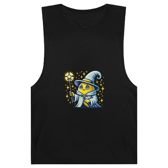 Cute Wizard Lemon with Magic Wand Barnard Tanks