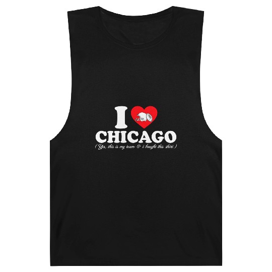 Groovy I Love CHICAGO Barnard Tanks