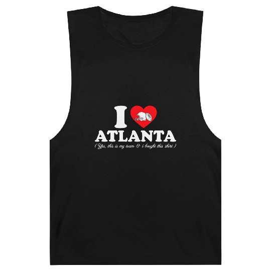 Groovy I Love Atlanta Barnard Tanks