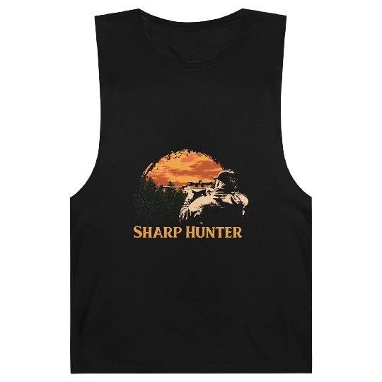 Sharp Hunter Fathers Day Hunting Parents Animal Sh Barnard Tanks