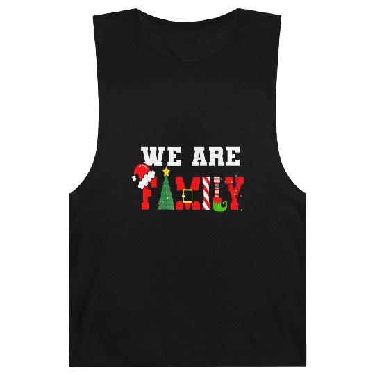 We Are Family Christmas Pajamas Matching Xmas Barnard Tanks